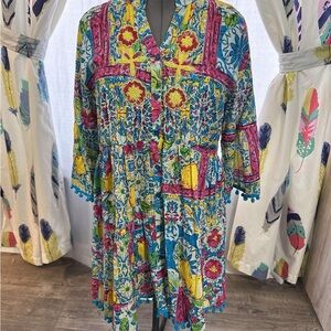 Colorful Floral Bohemian Dress